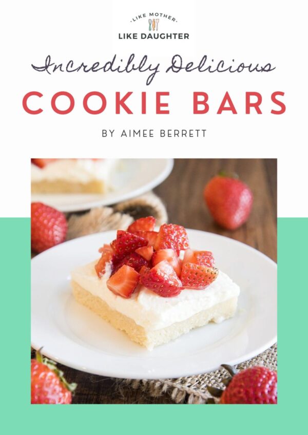 Incredibly Delicious Cookie Bars Cover Page